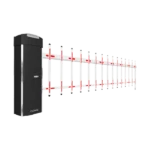 barreira de parque de estacionamento com haste com saia fechada